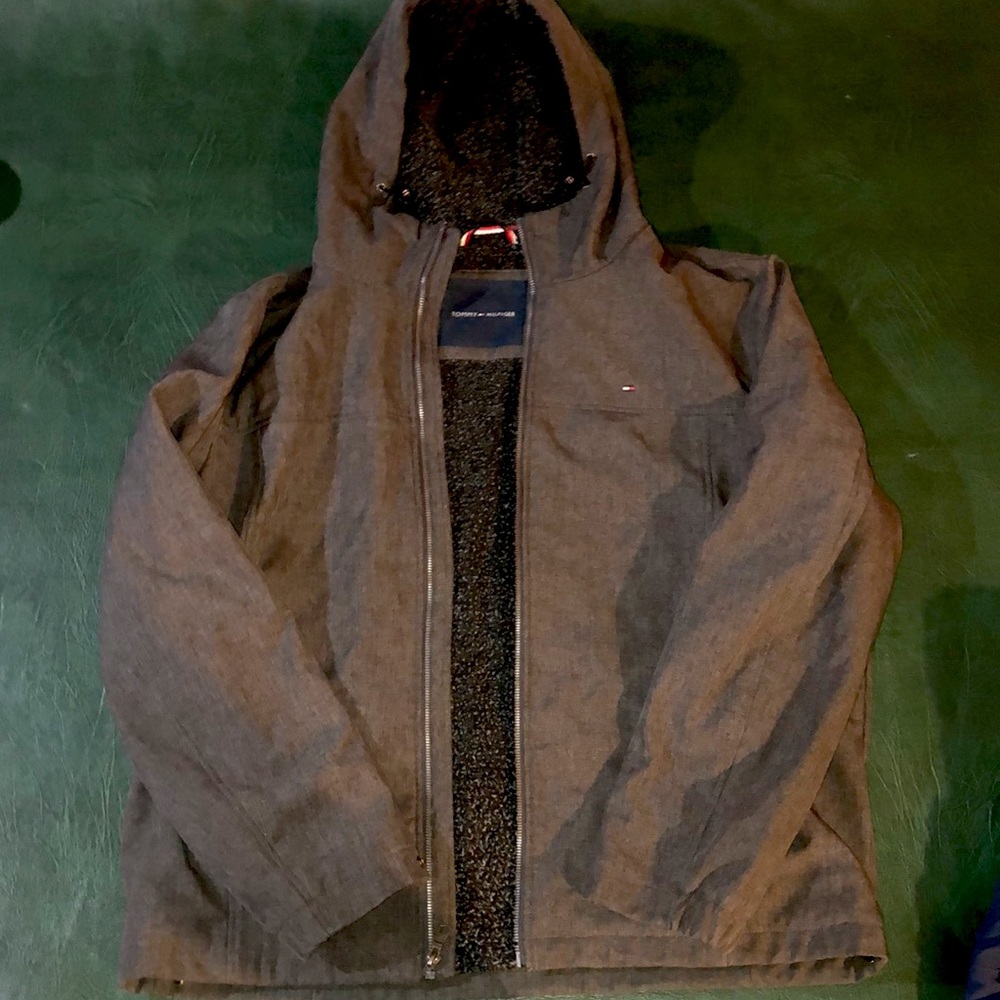 Thick Grey Tommy Hilfiger Jacket